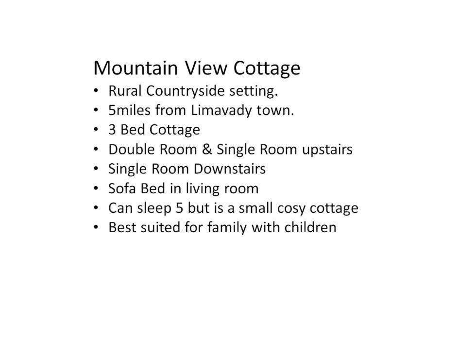 Mountain View Cottage Limavady Exteriör bild